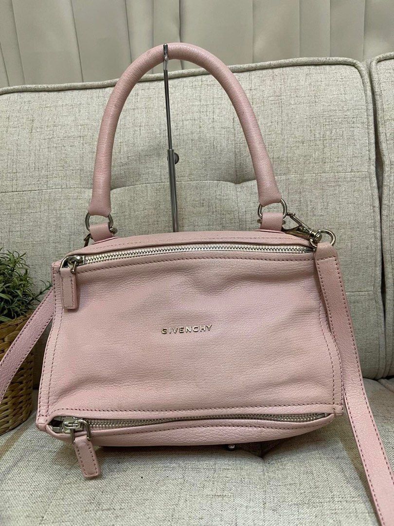 Givenchy Pandora Pink Grained Leather Small (Category: Luxury Bags & Wallets) located in Manila. Submitted by bagislifeshop (Listing ID 1233380353, Image 1). Description: You’ll never go wrong 🔥🔥🔥 On Hand in PH 🇵🇭 100% Authentic Givenchy Pandora Pink Grained Leather Small Condition: 9/10 Comes with Dustbag and Strap .