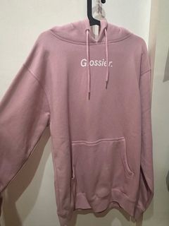 GLOSSIER Brand New Oversized Pink Hoodie  Small