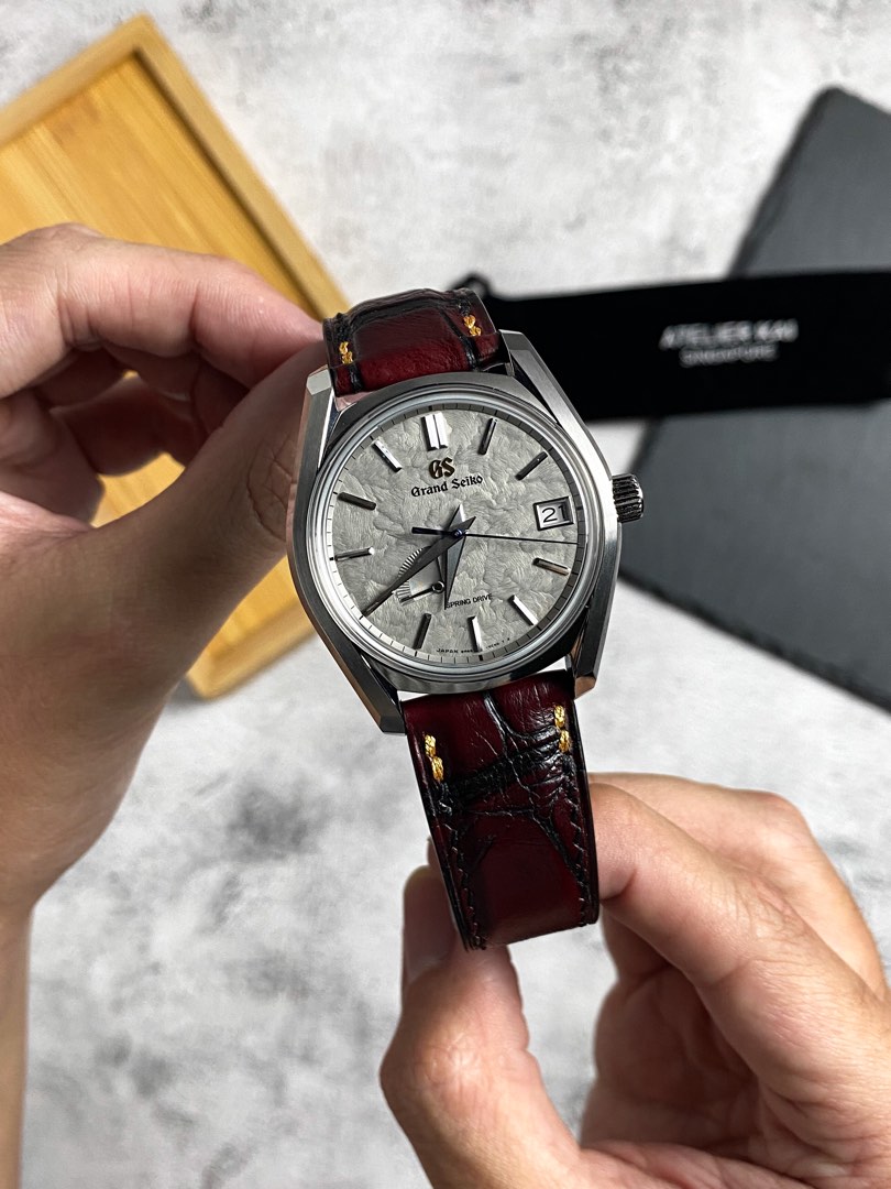 Grand seiko on leather store strap