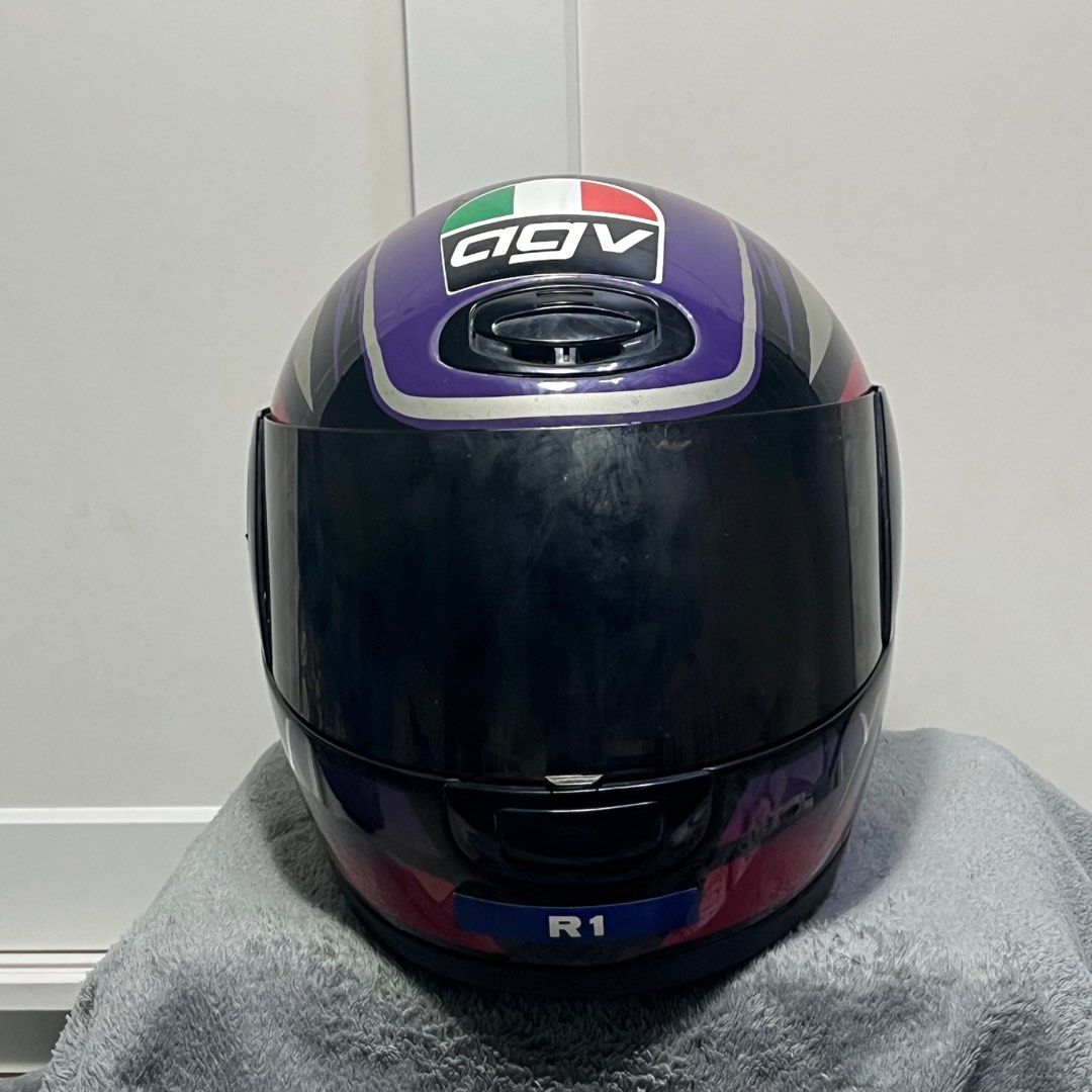 HELMET AGV R 1 Vintage 1995 helmet full face Men s Fashion