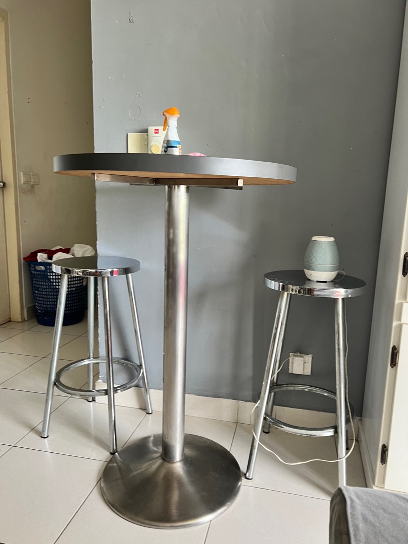 high chair & high table (bar concept), Furniture & Home Living