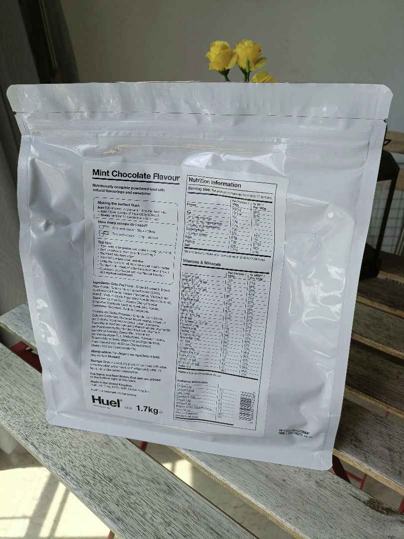 Huel Powder v3.0 Meal Replacement Mint Chocolate, Food & Drinks