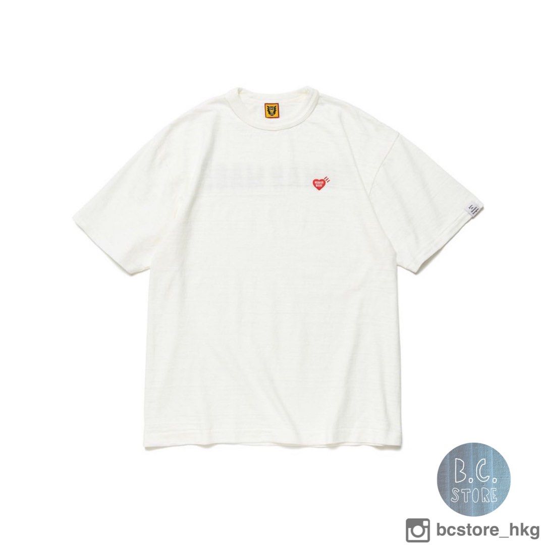 HUMAN MADE HEART BADGE T-SHIRT HM25CS039 23SS, 男裝, 上身及套裝, T 