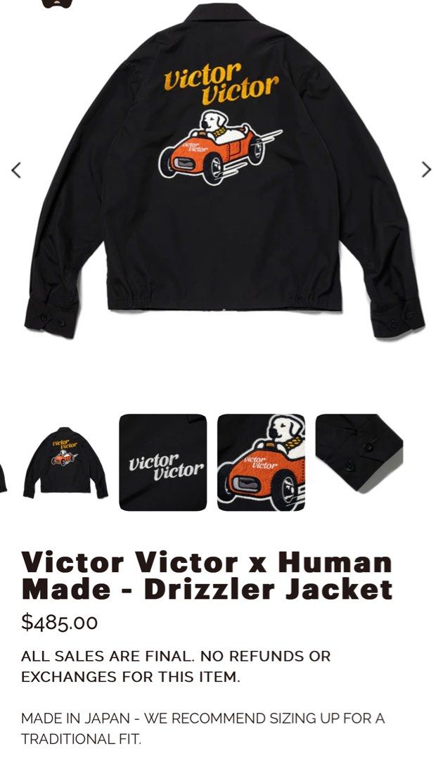 HUMAN MADE VICTOR VICTOR DRIZZLER JACKET-