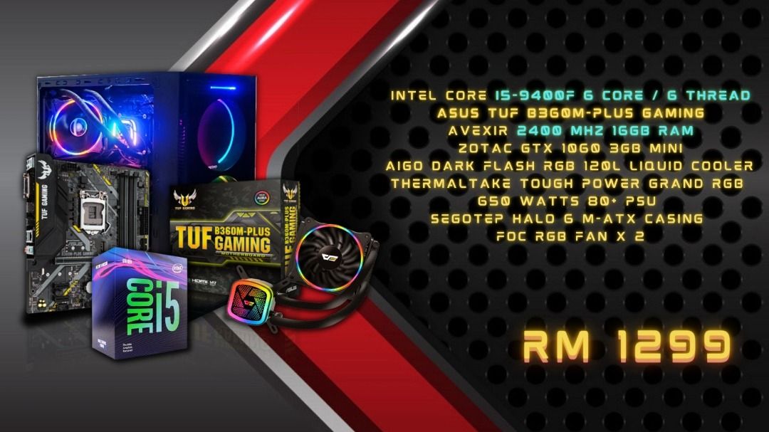 I5 9400f 1060 3gb cheap