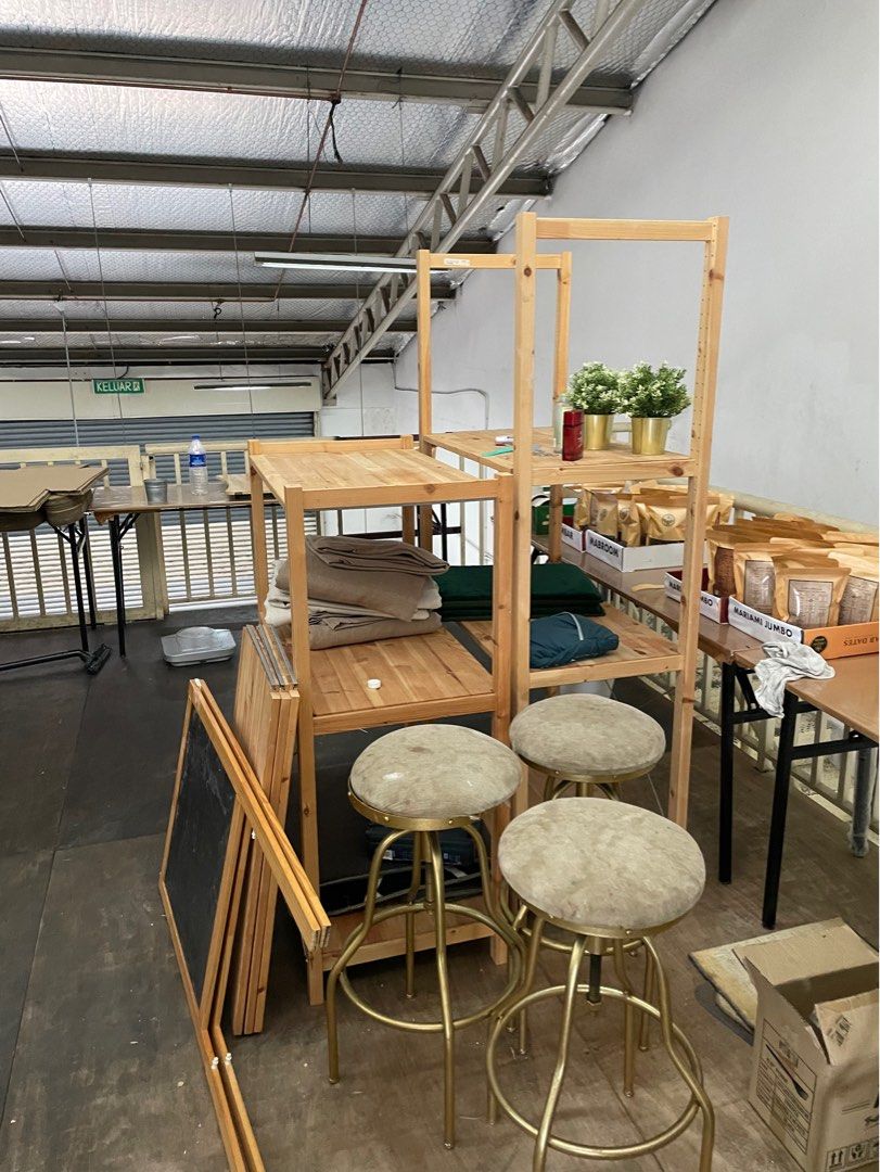 Ikea Bunk Bed Mydal complete with Ivar Rack, Furniture & Home Living