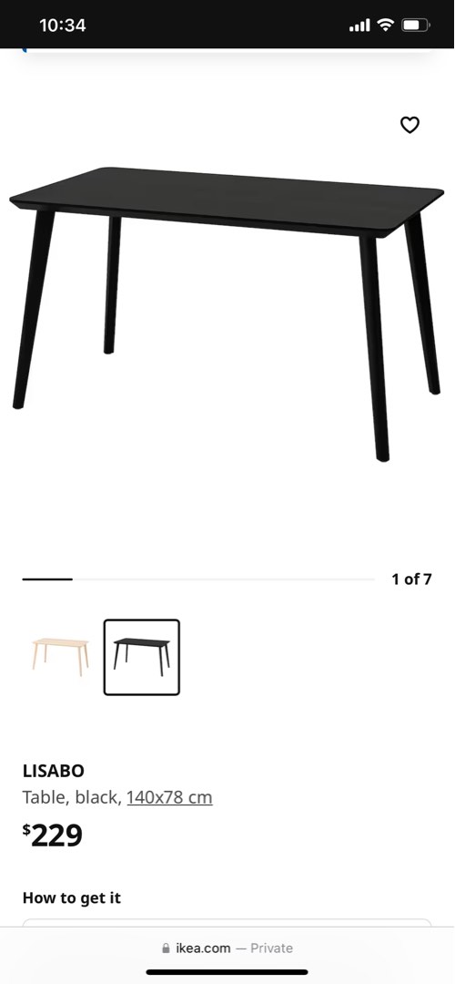 Ikea Dining Table, Furniture & Home Living, Furniture, Tables & Sets on Carousell