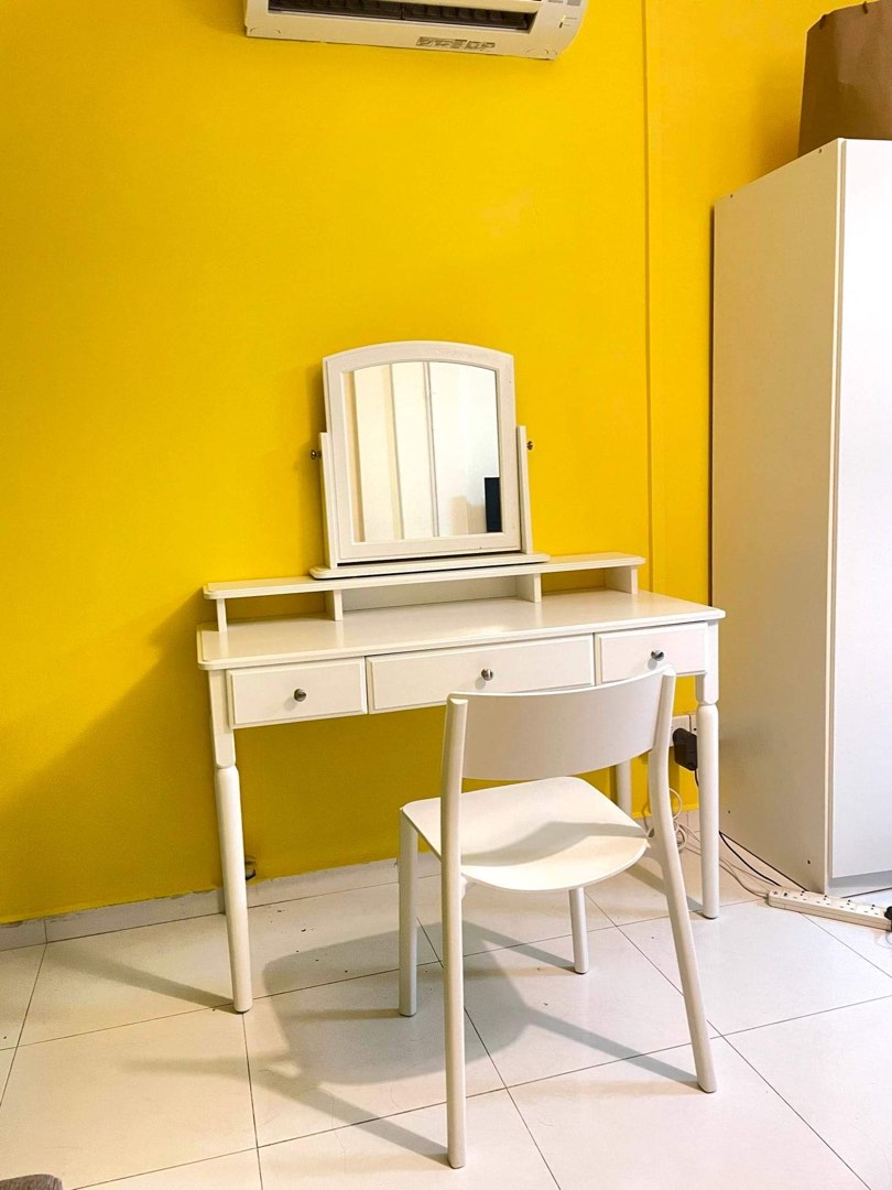 IKEA Dressing Table and Chair, Furniture & Home Living, Furniture