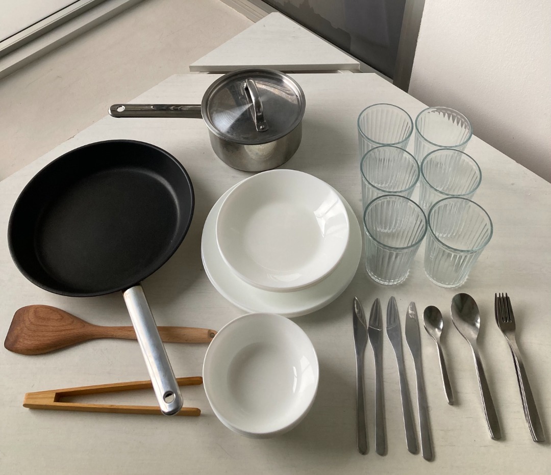 IKEA kitchen starter kit, Furniture & Home Living, Kitchenware & Tableware, Dinnerware & Cutlery