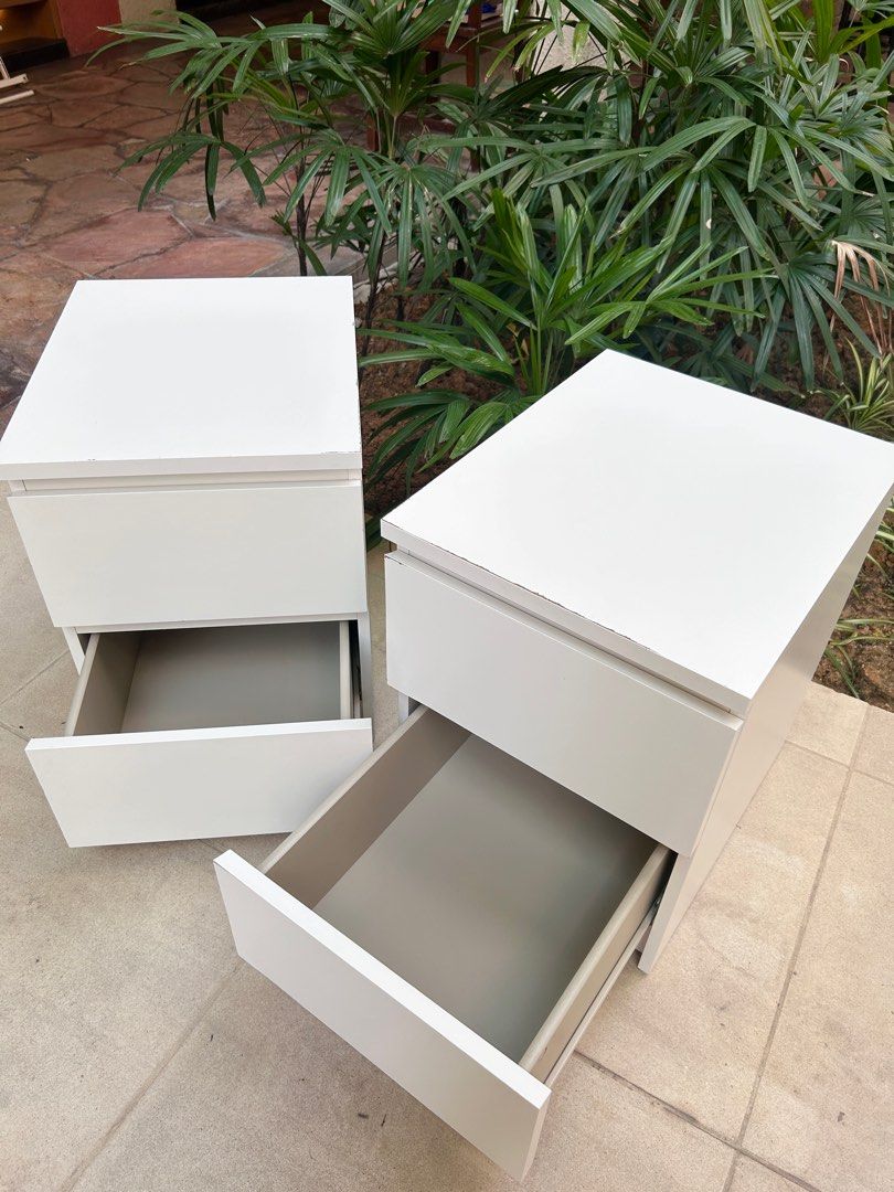 Ikea MALM bedside table drawer (BOTH in PAIR), Furniture & Home Living
