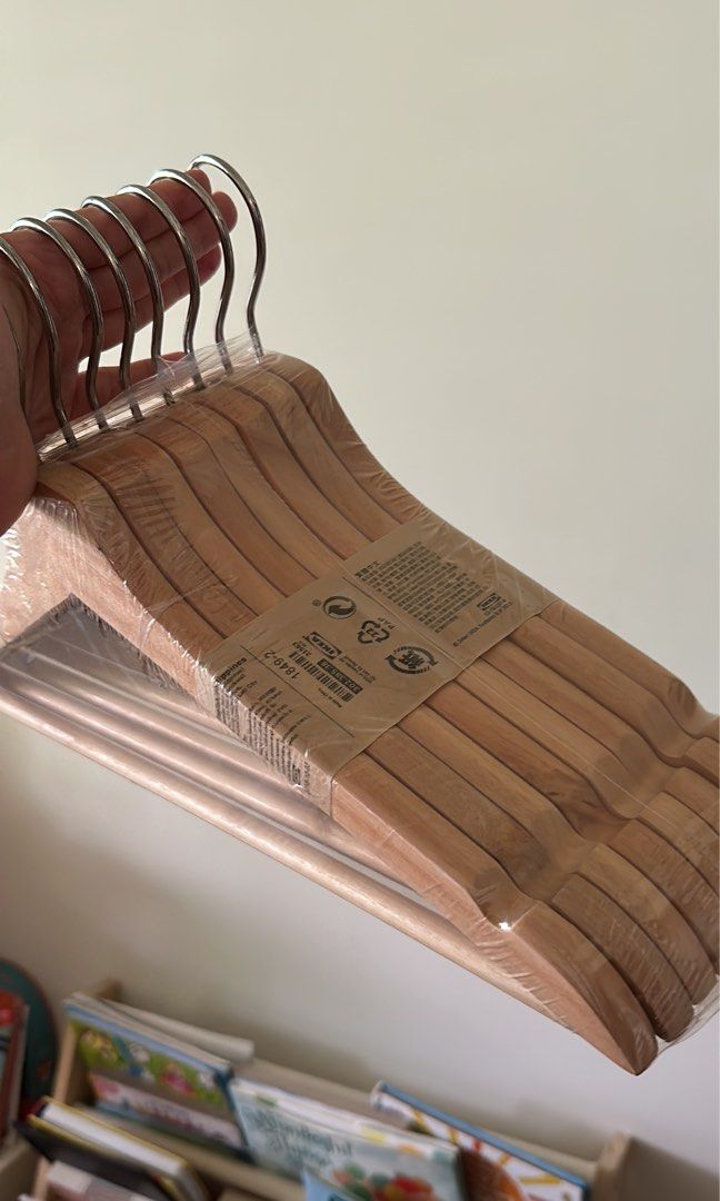 Ikea Wood Hangers, Furniture & Home Living, Home Improvement
