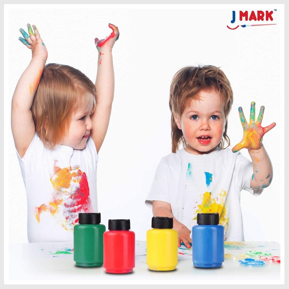 J MARK Washable Finger Paint Set for Toddlers – Set Includes 50-Sheet Large  Paper Pad, 6 Non Toxic Washable Tempera Paints and Art Smock…, Hobbies &  Toys, Stationery & Craft, Other Stationery