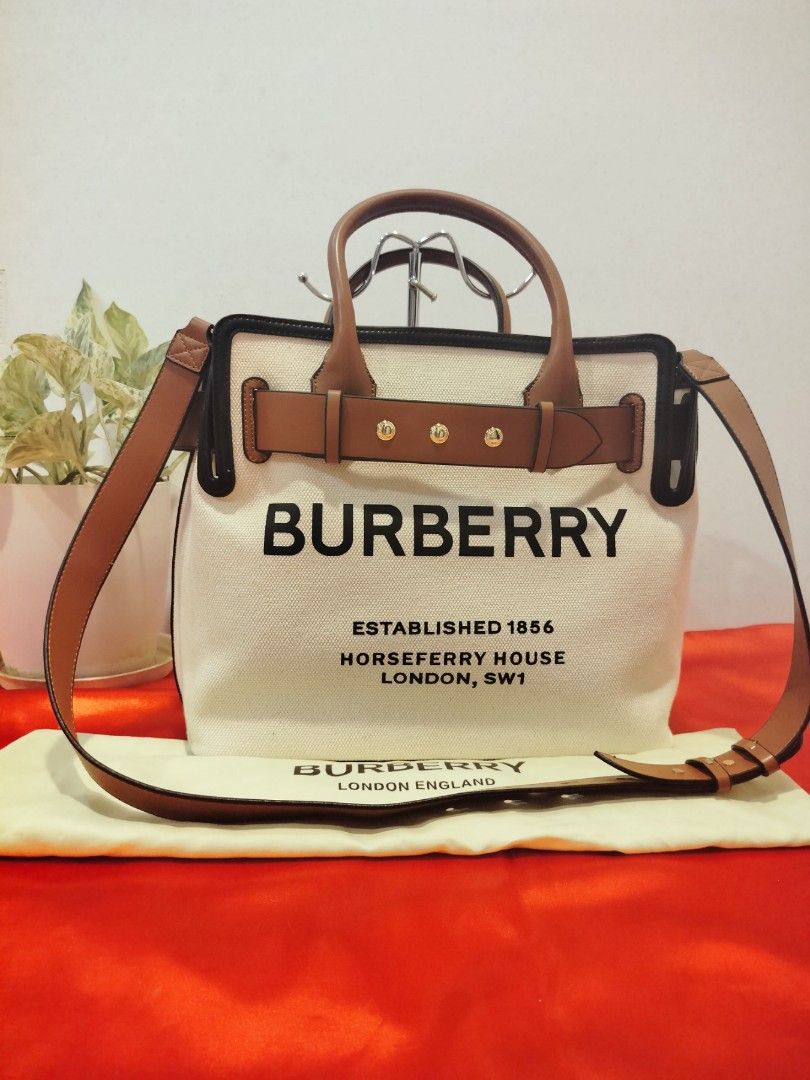 Japan Preloved Buberry Canvas (Category: Luxury Bags & Wallets) located in Cebu City. Submitted by day.98 (Listing ID 1233446838, Image 1). Description: selected from japan surplus pure canvas two - way bag meduim size no flaws coded w/ etikita.