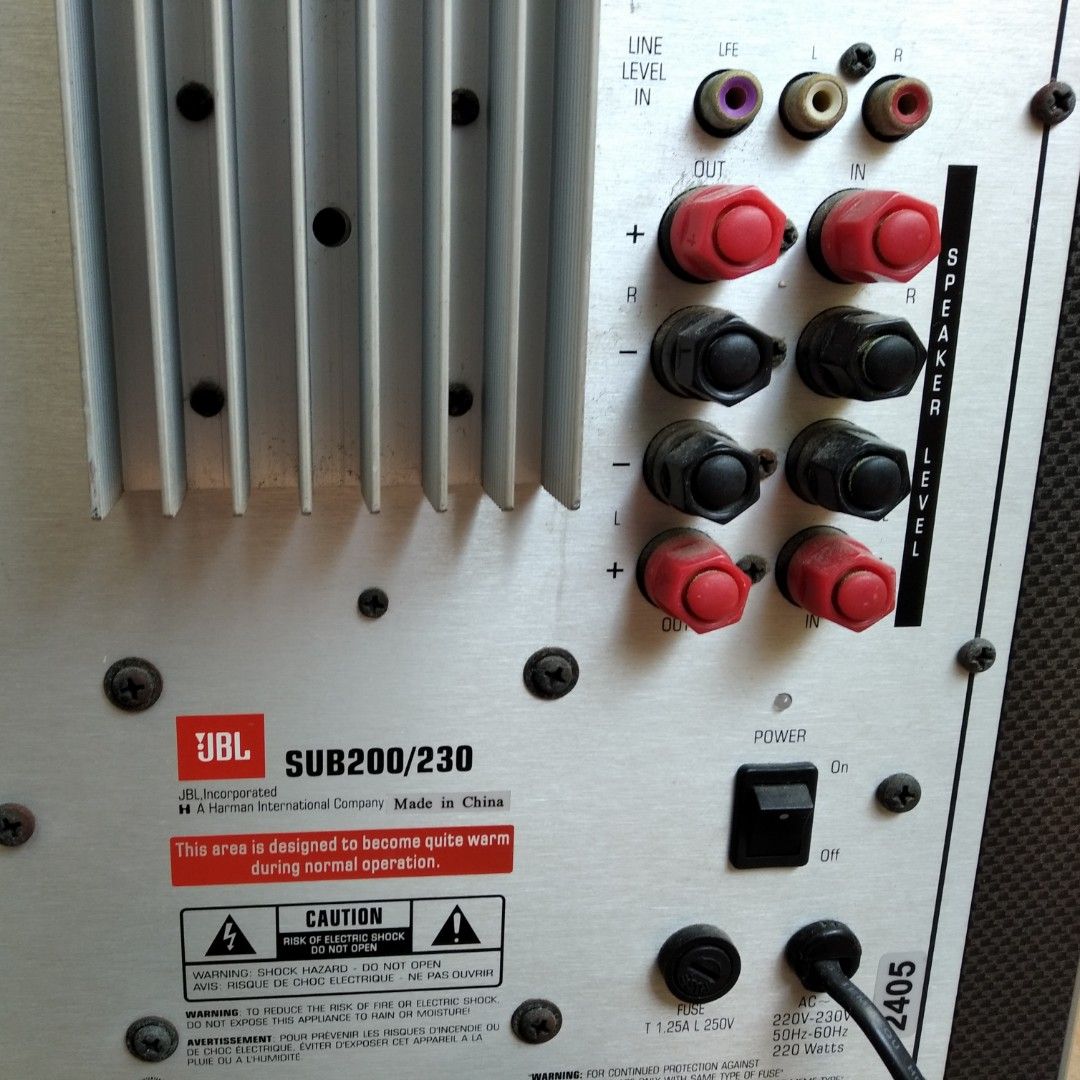 JBL SUB200/230 subwoofer (not working properly), Audio, Soundbars, Speakers & Amplifiers on