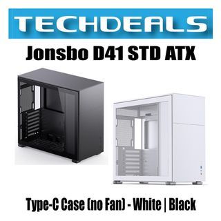 Jonsbo D41 STD ATX Type-C Case (no Fan) - White | Black