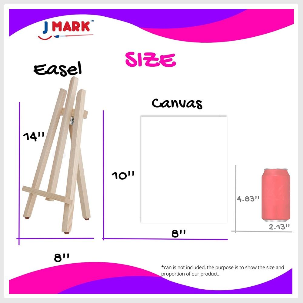 J Mark j mark kids paint set - acrylic painting for kids - storage bag,  paints, easel, canvas, brushes