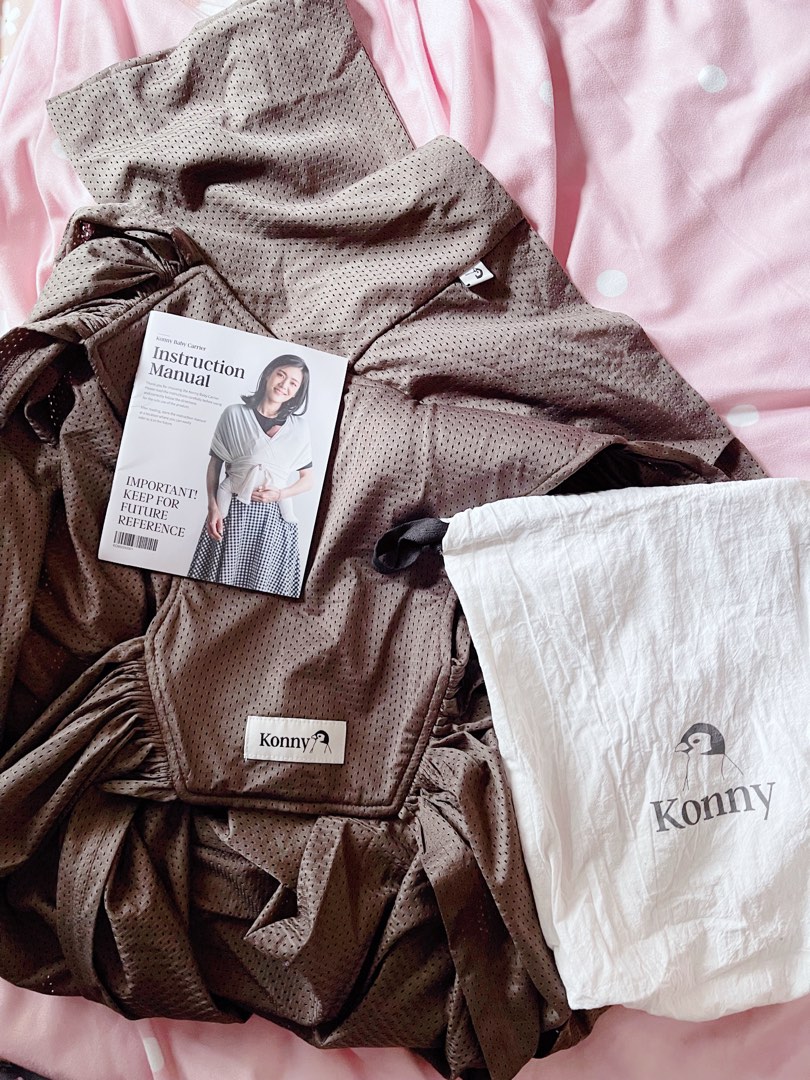 Konny Baby Wrap Carrier Summer (Mocha, XL), Babies & Kids, Going Out