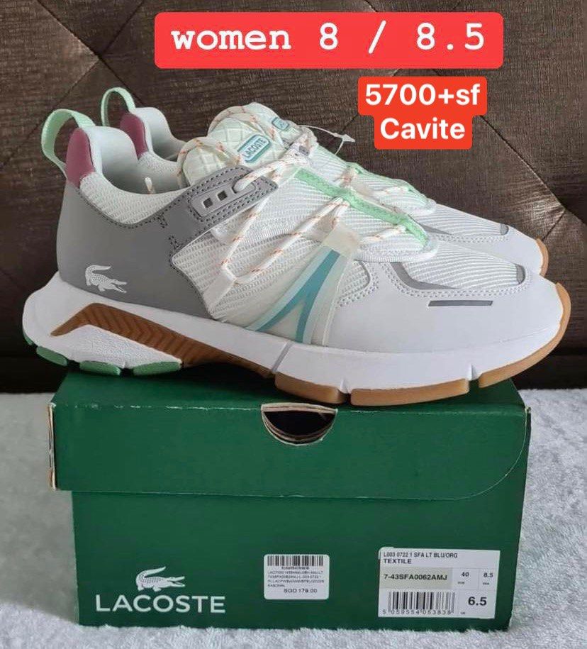Lacoste women shoes (Category: Sneakers) located in Quezon City. Submitted by ohitsnhalen (Listing ID 1233404839, Image 2). Description: With price and size per pic Fixed. No cod Cavite.