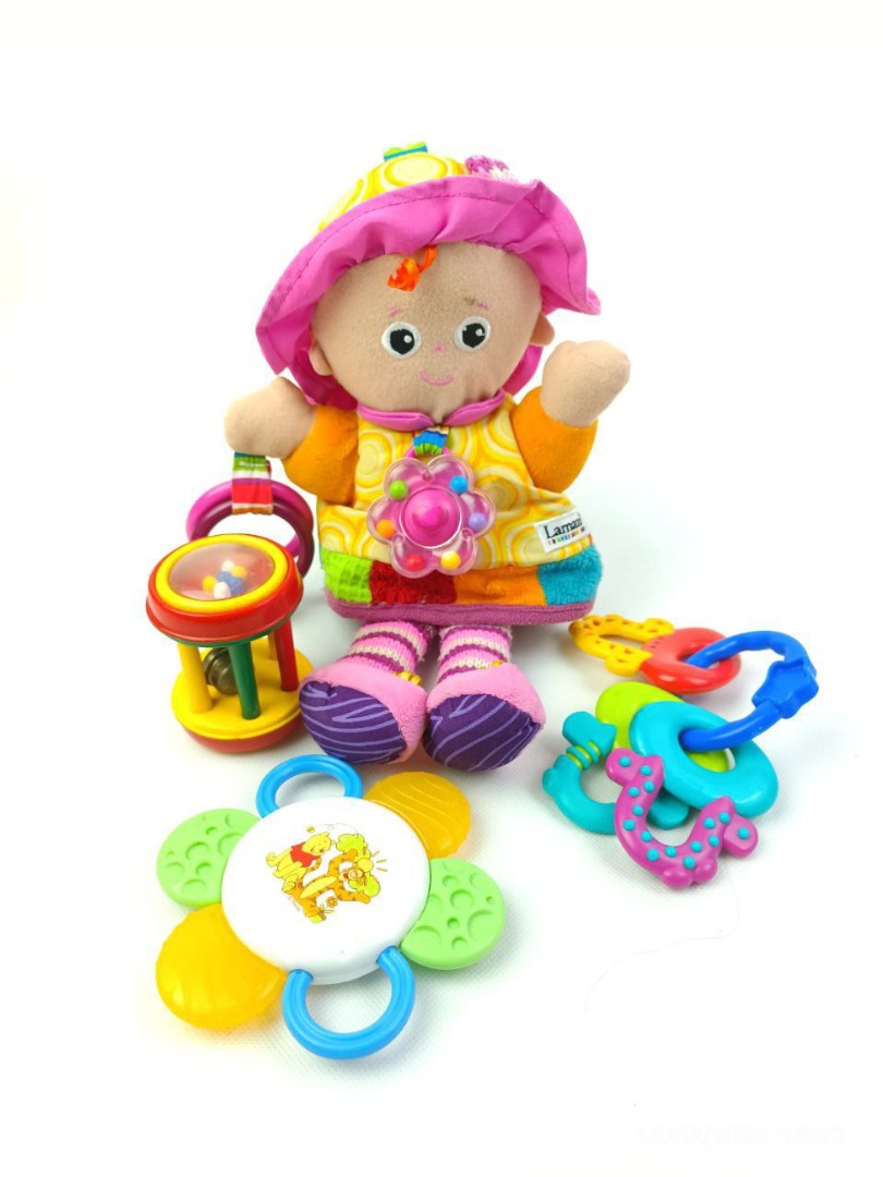 Lamaze pink doll baby toys set