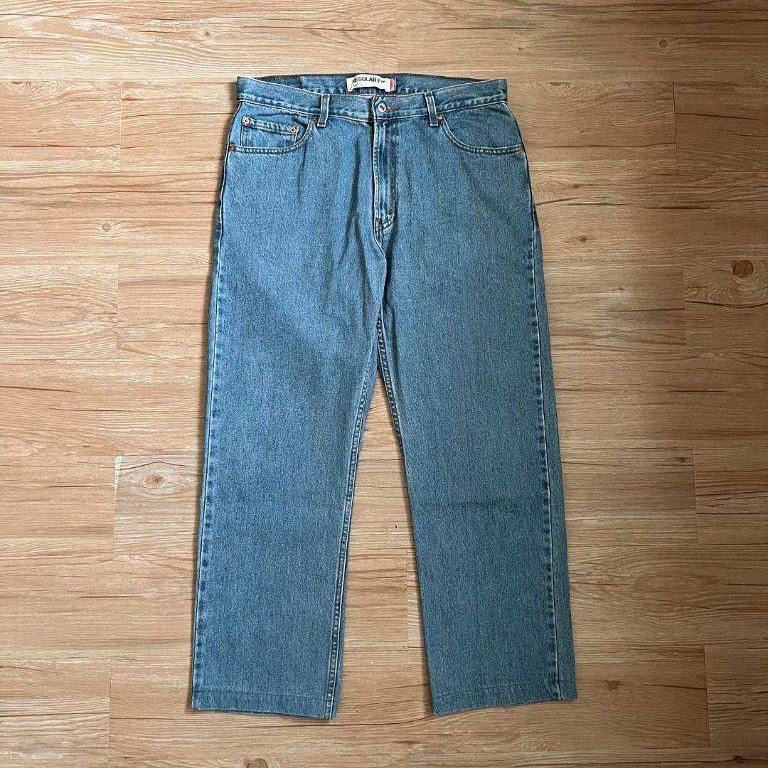 Levis 505 denim vintage 原色淺藍直筒養褲牛仔丹寧長褲古著Levi's, 他