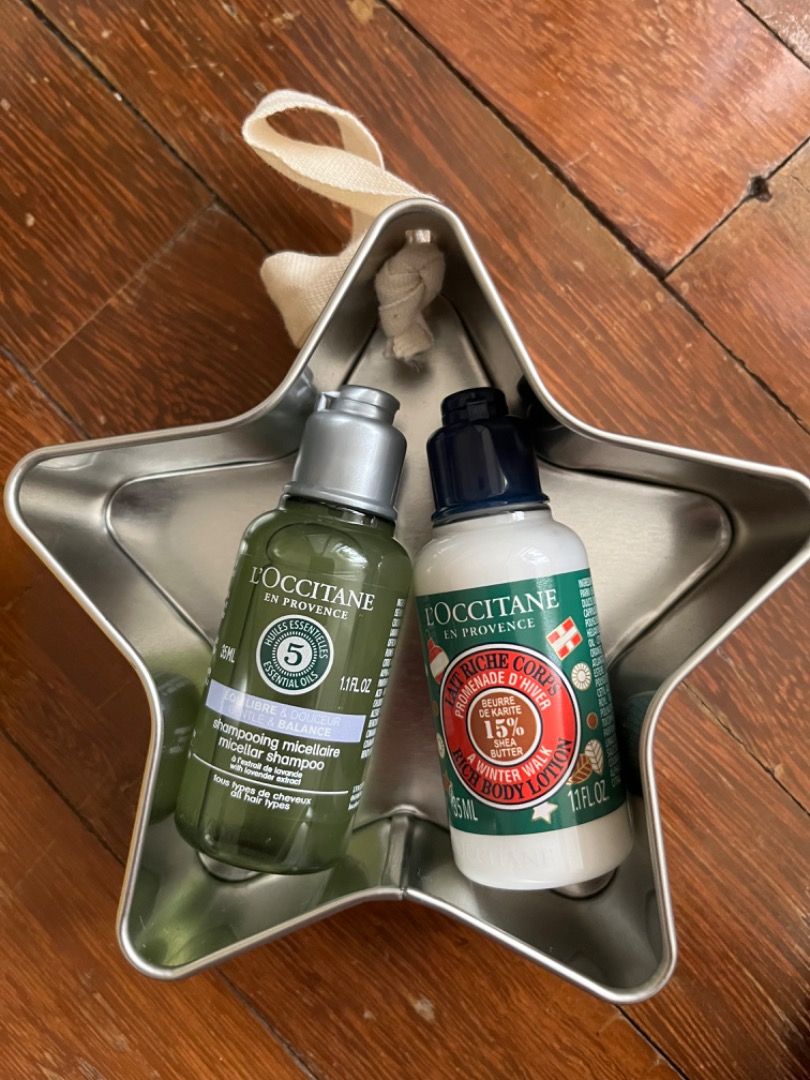Loccitane Christmas Gift set (body shampoo and lotion), Beauty