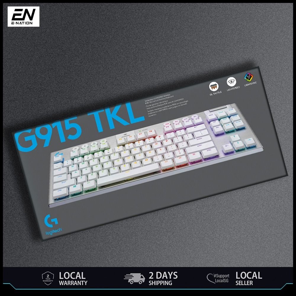 Logitech G915 TKL Lightspeed Carbon (Tactile Version)