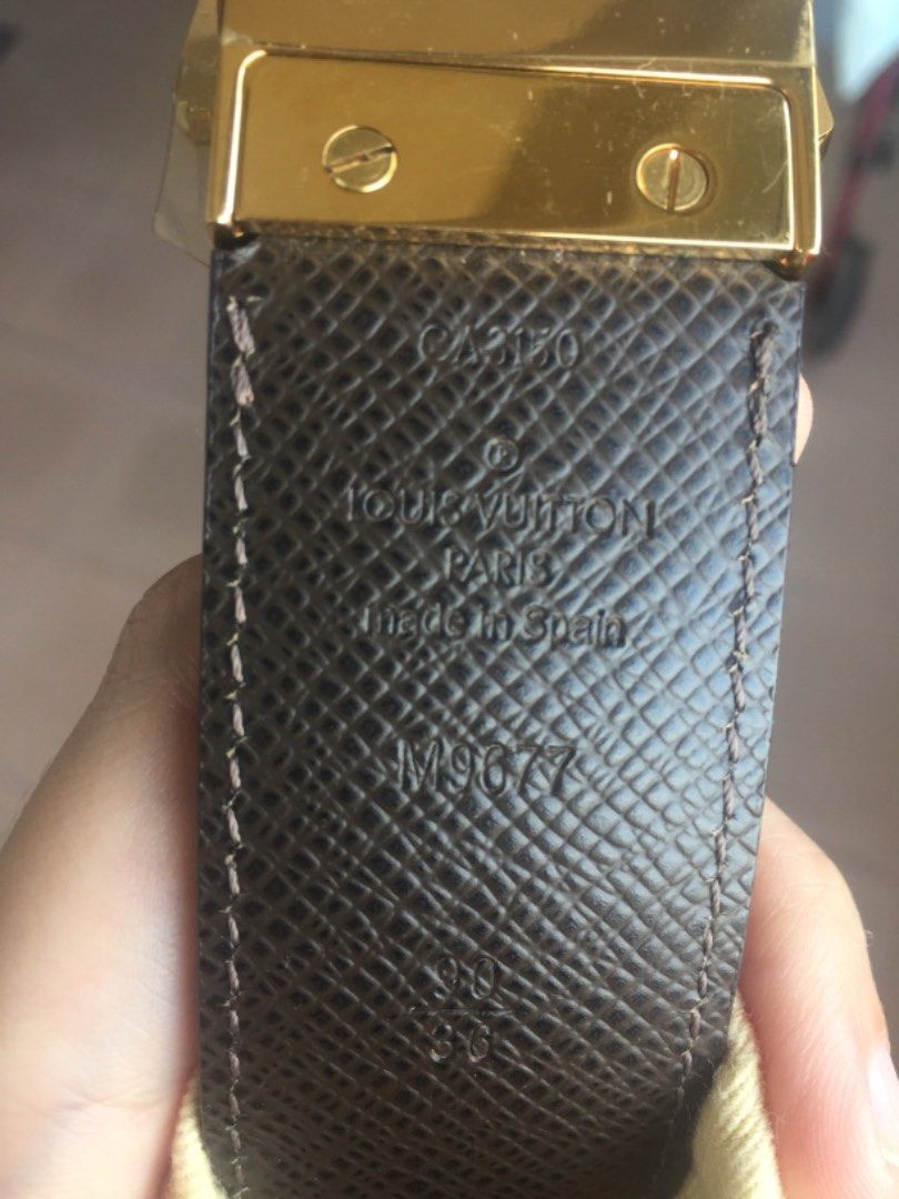 Louis Vuitton Inventeur Reversible belt (Category: Belts) located in Gapan. Submitted by sheilla09 (Listing ID 1232238126, Image 2). Description: unused it comes with dust bag and box, size 40 90/36 protected side plastic still attached.
