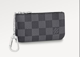 Louis Vuitton Large Black Epi Leather Key Pouch NM Pochette Cles