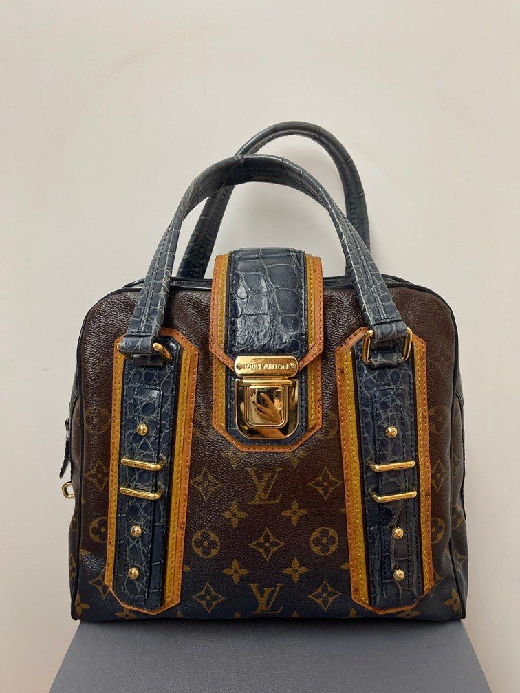 Louis Vuitton Delft Handbag Limited Edition Monogram Mirage and Exotics