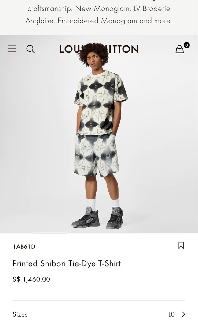 Louis Vuitton Printed Shibori Tie-Dye T-Shirt - Vitkac shop online