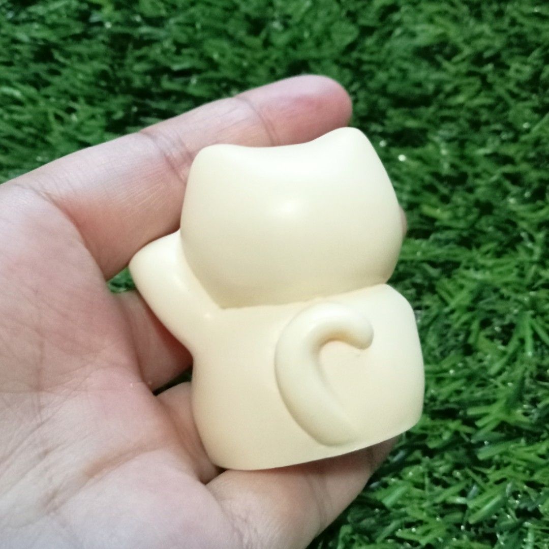 Lucky Cat in Ivory Fruit Carving on Carousell