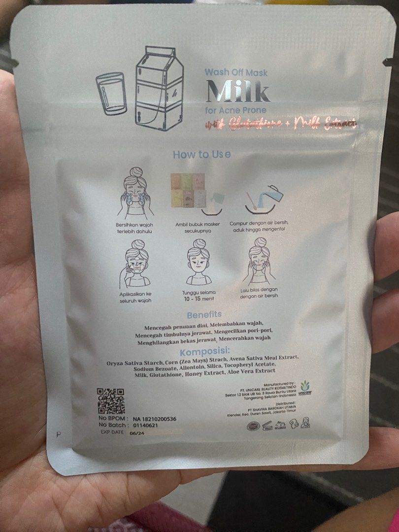 Masker Camille Milk New, Kesehatan & Kecantikan, Kulit, Sabun & Tubuh