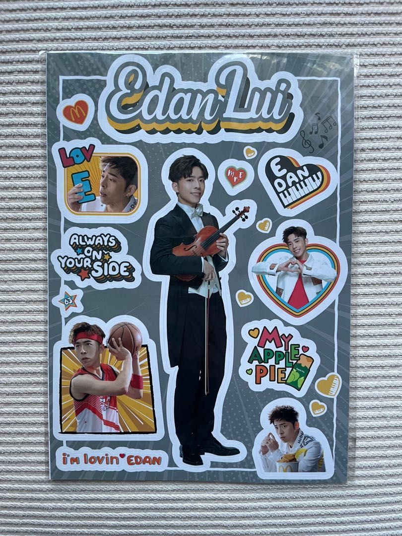 Mc. Donald x Sticker MIRROR-Edan LUI （1pc) 麥當勞 x 貼紙 （1張）, 興趣及遊戲, 收藏品及 ...