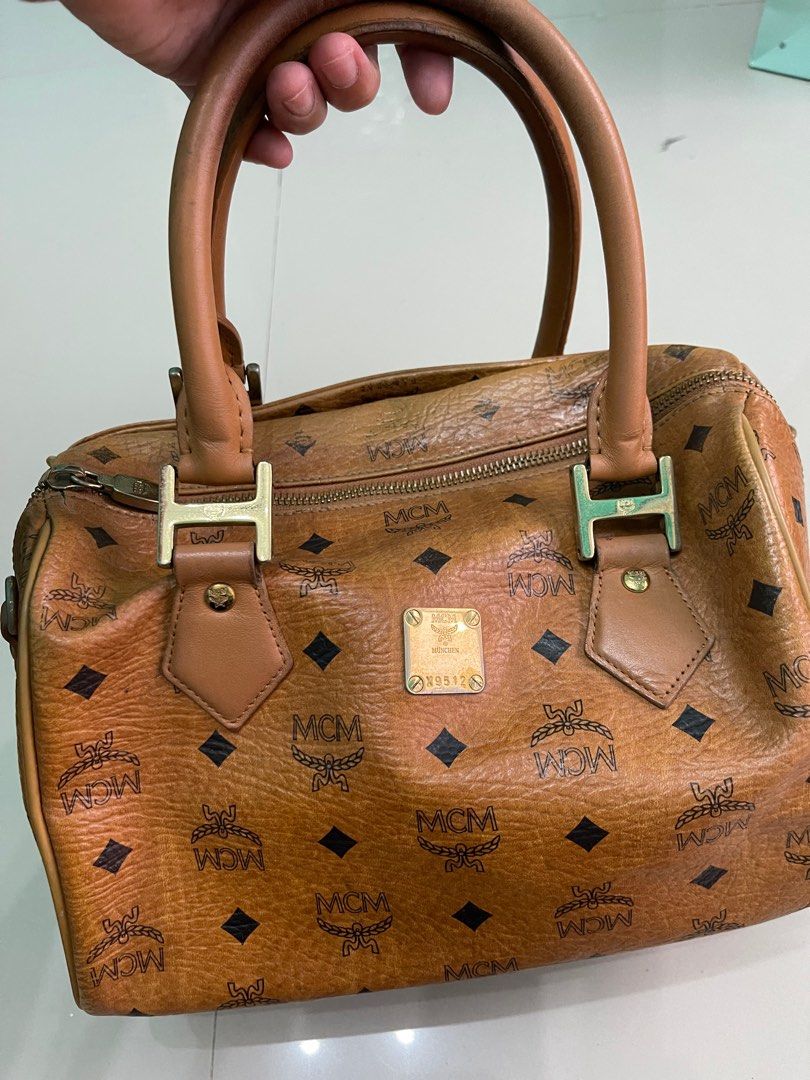 Mcm hotsell cognac bag