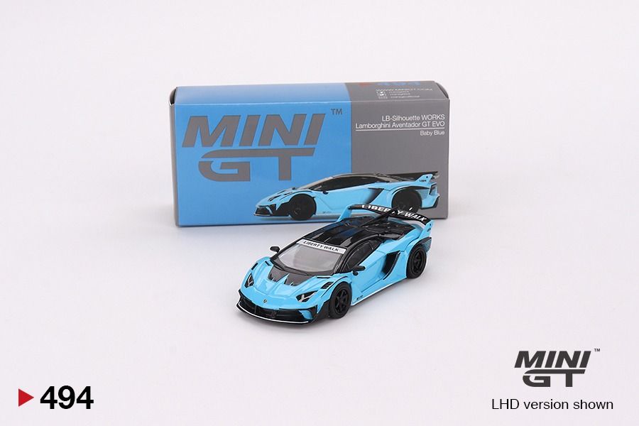 Mini GT 494 1/64 Lamborghini LB-Silhouette WORKS Aventador GT EVO