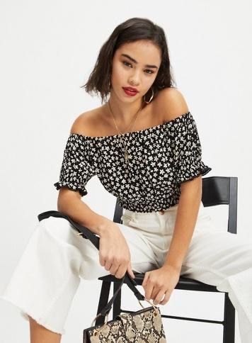 Miss selfridge bardot top hotsell