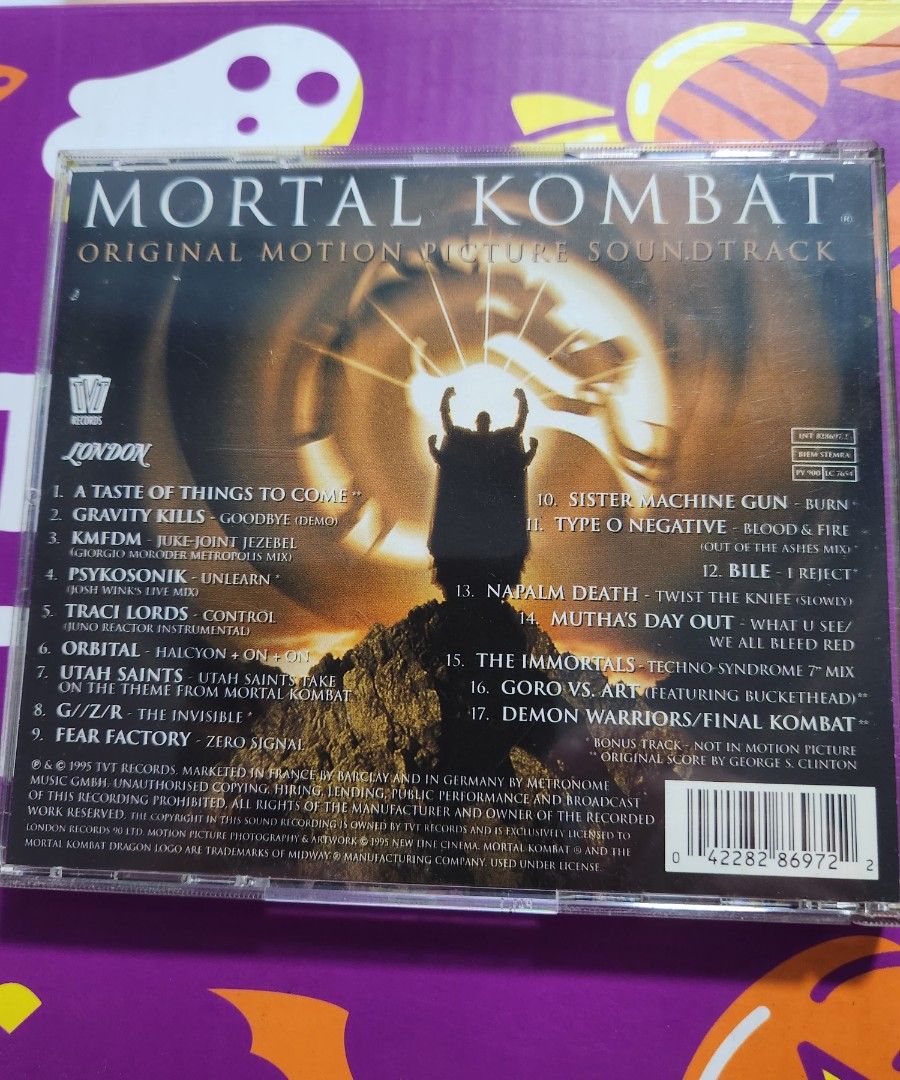 Mortal Kombat Soundtrack, Hobbies & Toys, Music & Media, CDs & DVDs on ...