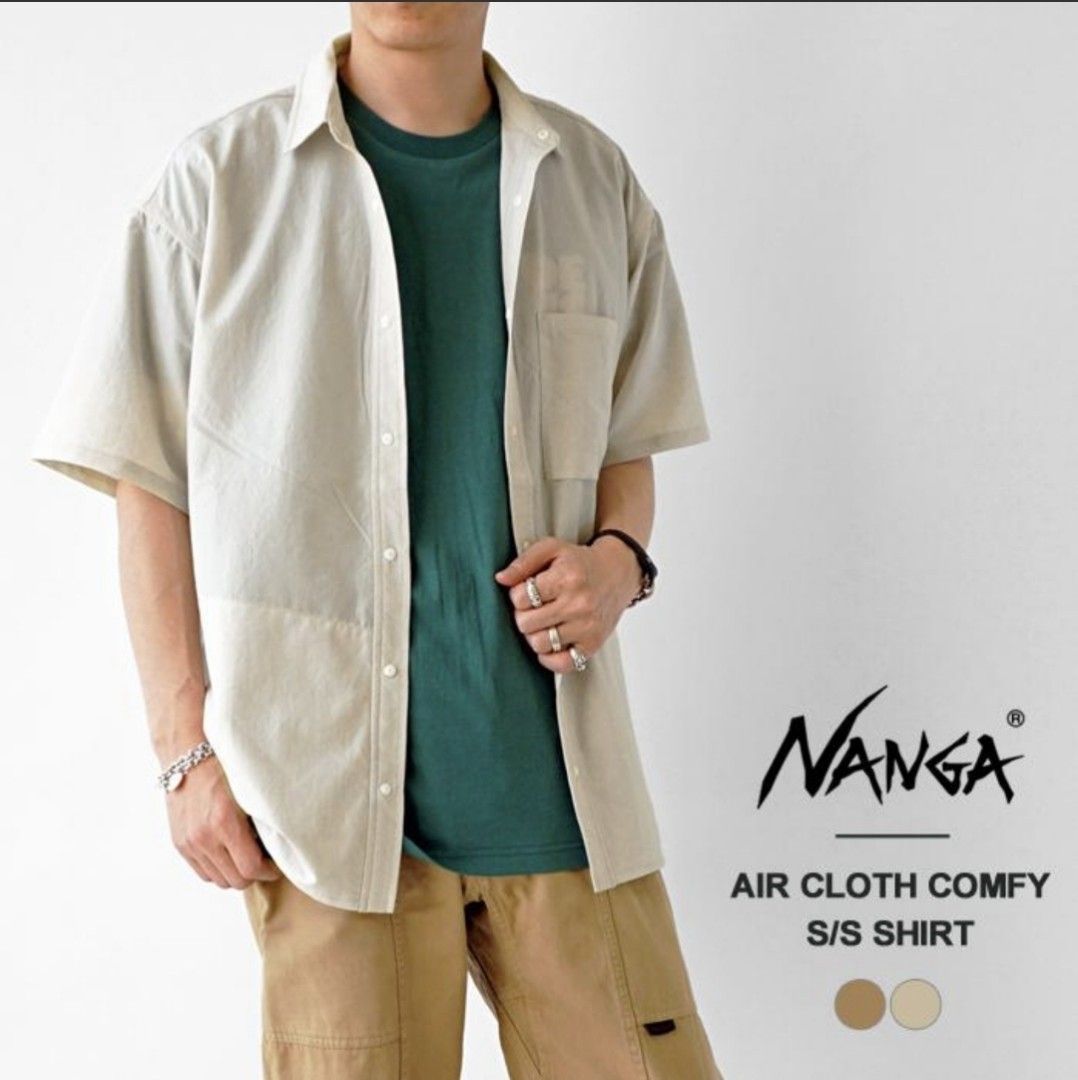 Nanga Air Cloth Comfy S/S Shirt, 男裝, 上身及套裝, T-shirt、恤衫