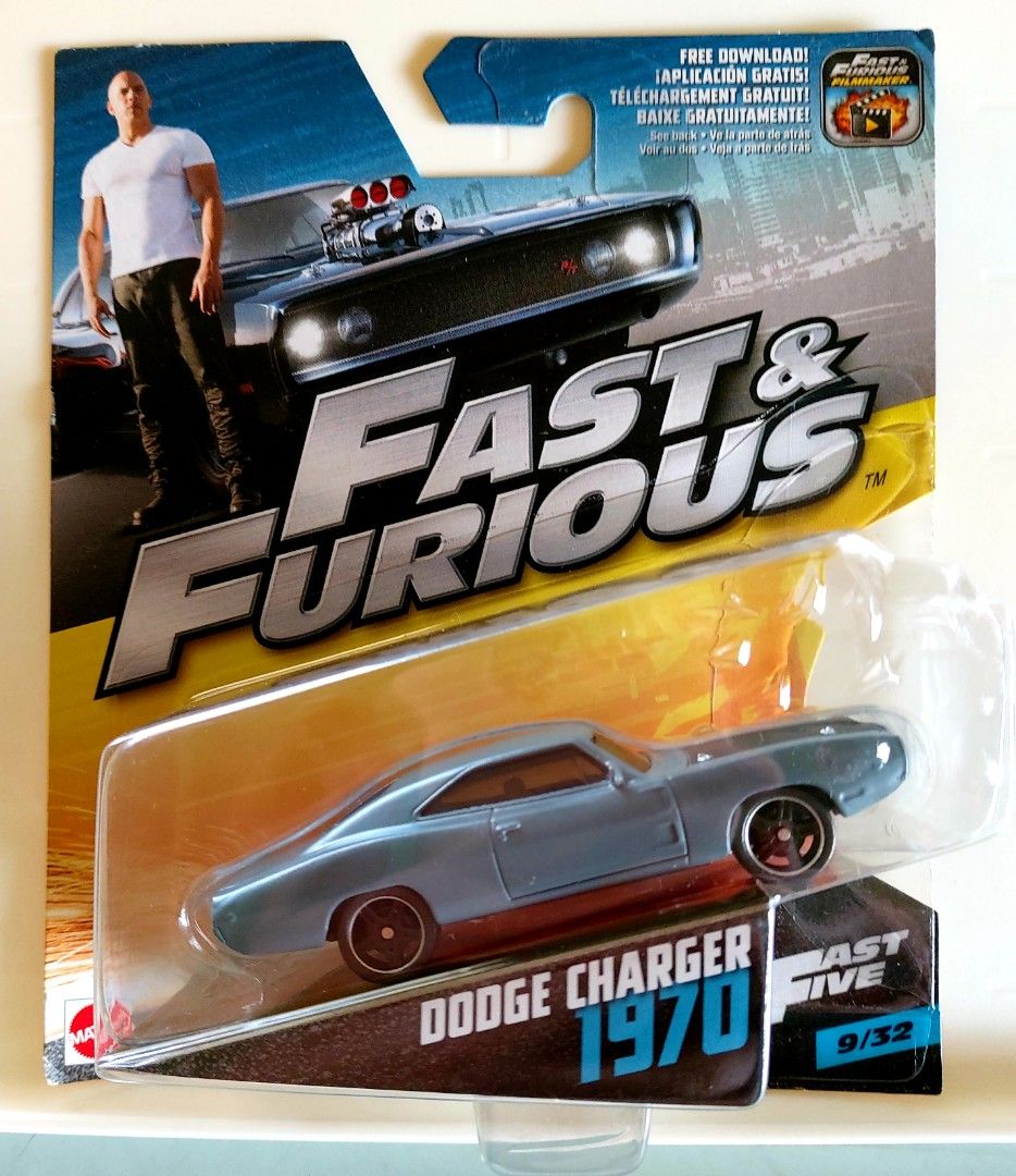 ?New & Sealed ?Fast & Furious 5~Dodge Charger 1970?️1:55 Scale Mattel  FCF44, Hobbies & Toys, Collectibles & Memorabilia, Fan Merchandise on  Carousell