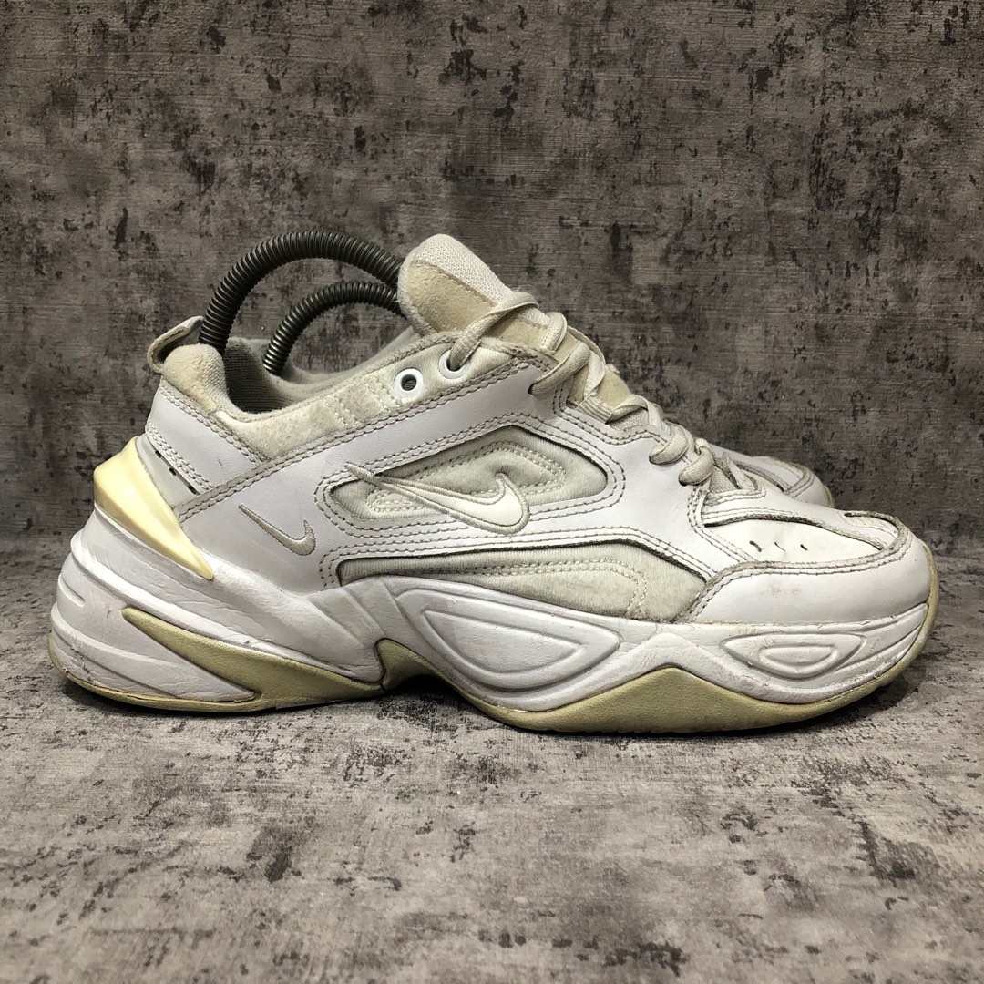 nike m2k tekno sneakers in triple white