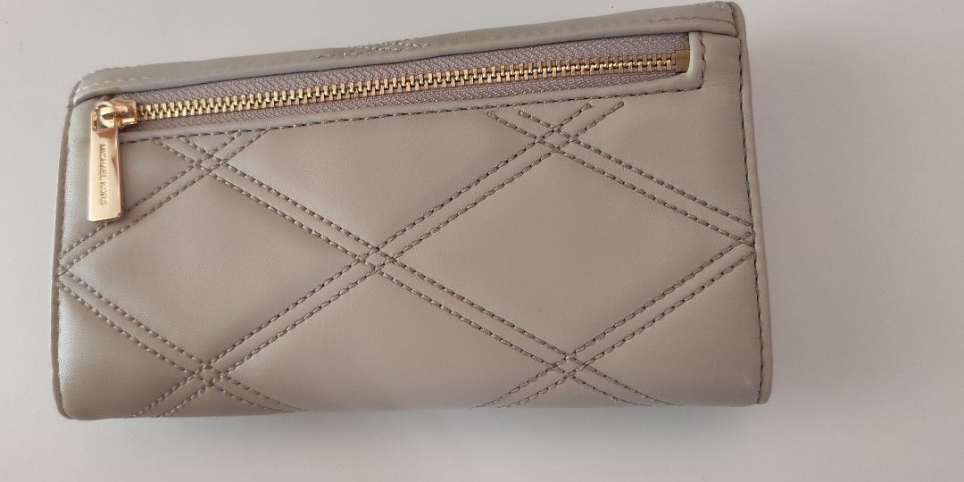 Original Michael Kors Quilted Leather Clutch Long Wallet