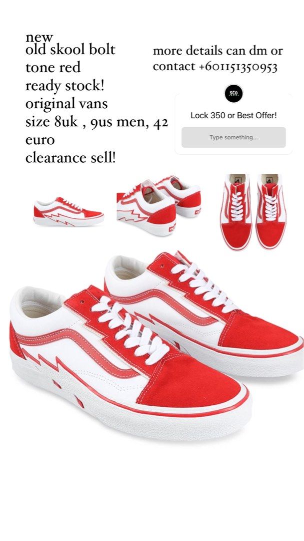 Old skool deals vans size chart