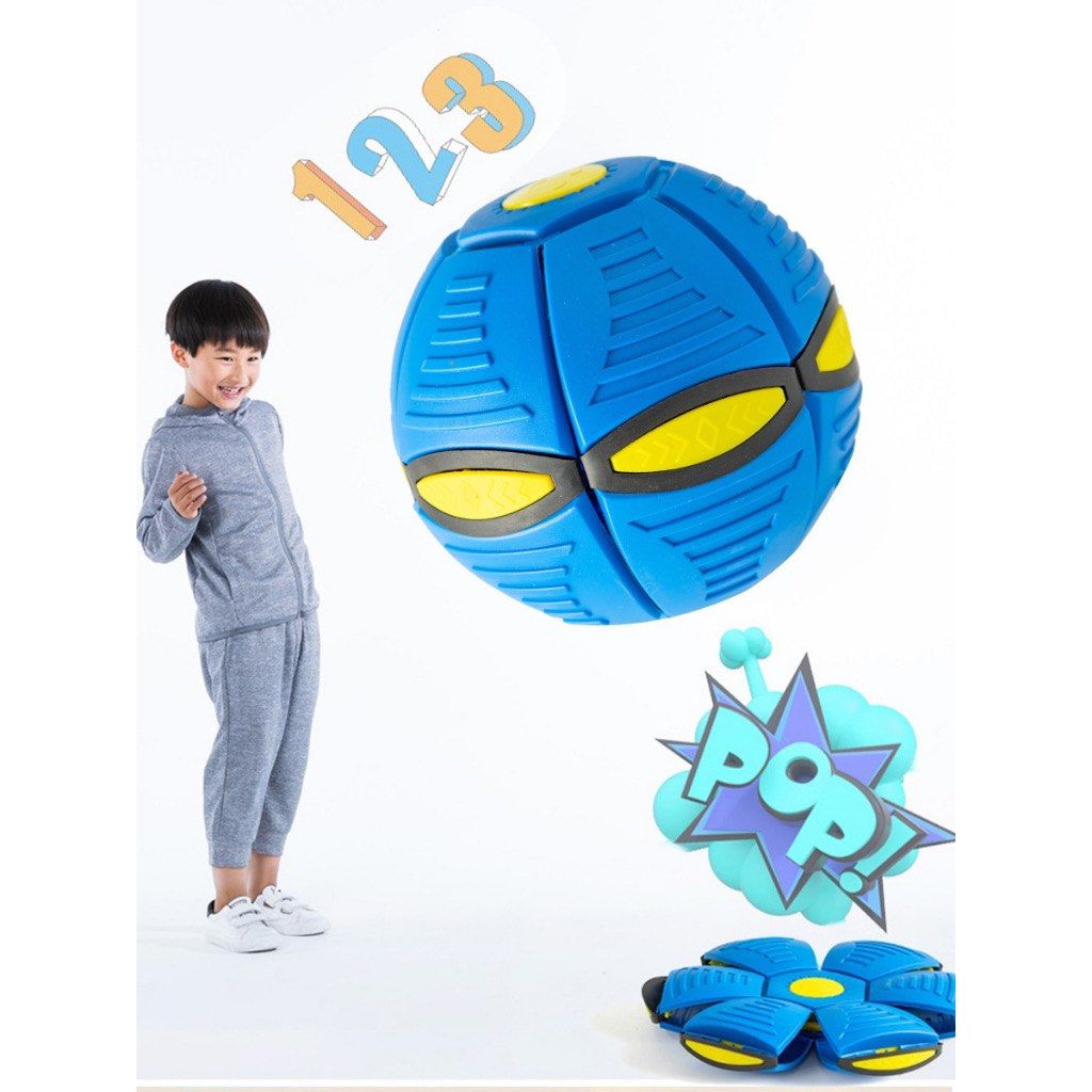 Outdoor Bounce Ball Toy Stepping Magic Flying Ball Frisbee Light Up