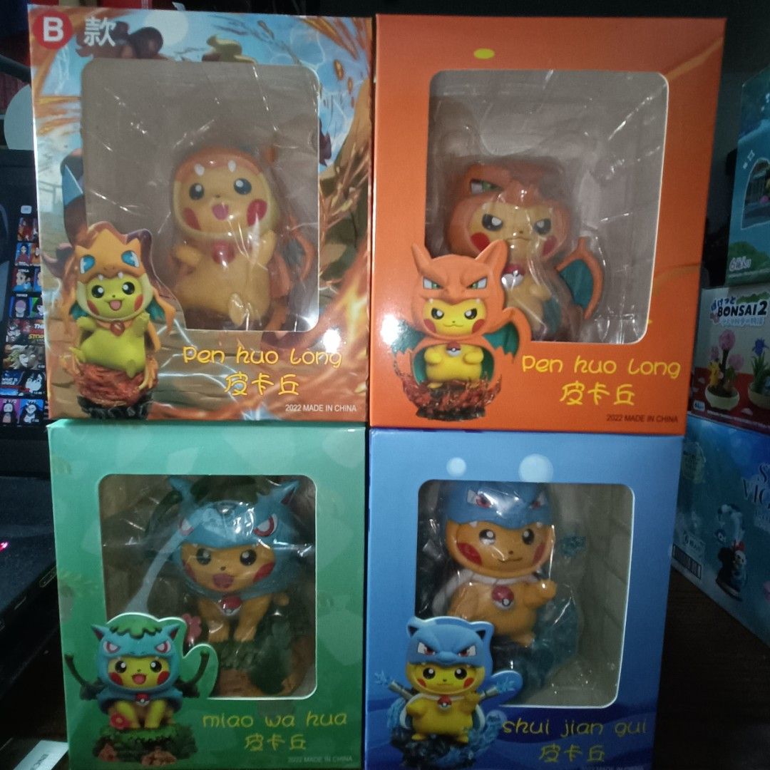 Pikachu poncho figurine hobbies toys toys games on carousell