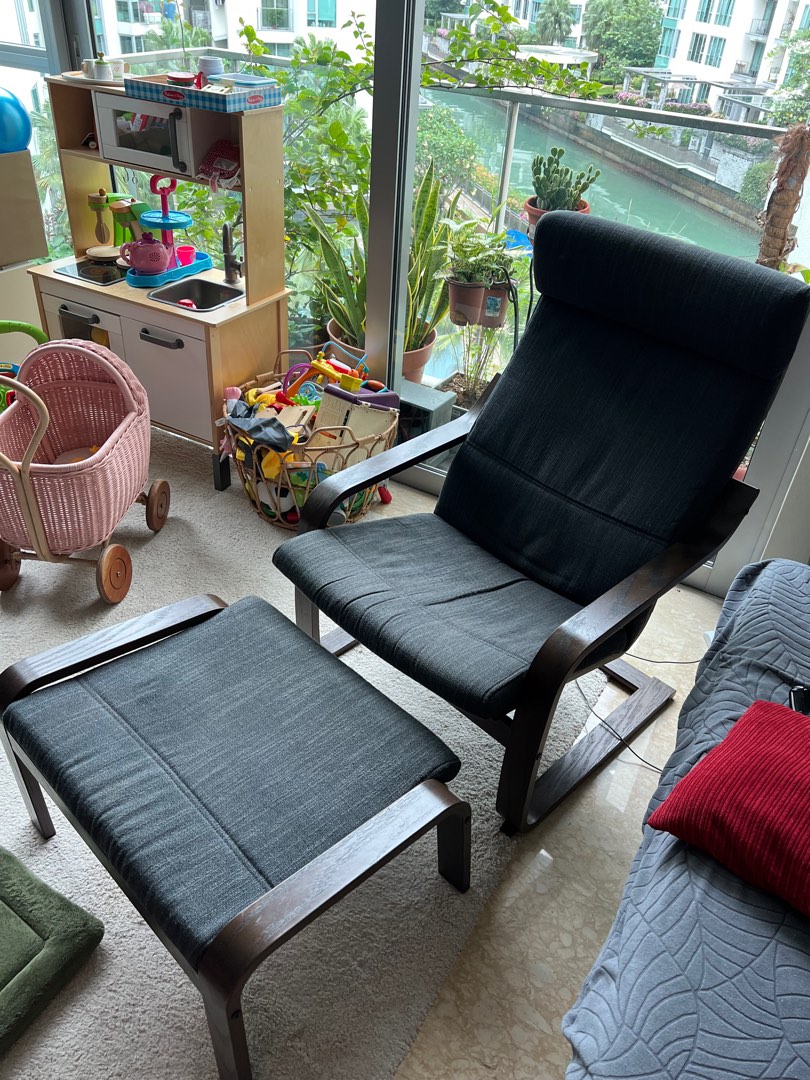 Poang armchair, Furniture & Home Living, Furniture, Chairs on Carousell