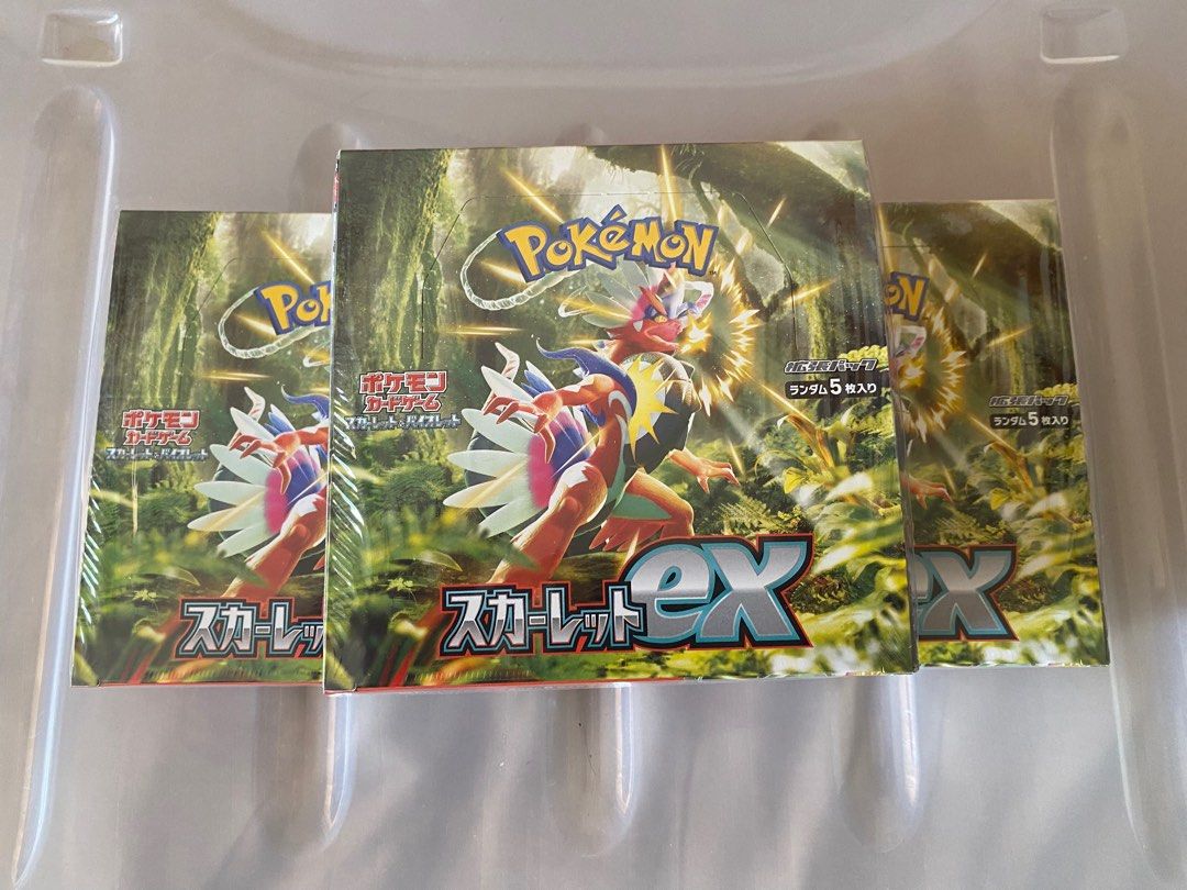 Pokemon Scarlet EX Booster Box Japanese, SV1S, Factory Sealed, Pikachu Character, US Seller Pokemon Scarlet EX Booster Box Japanese, SV1S, Factory Sealed, Pikachu Character, US Seller