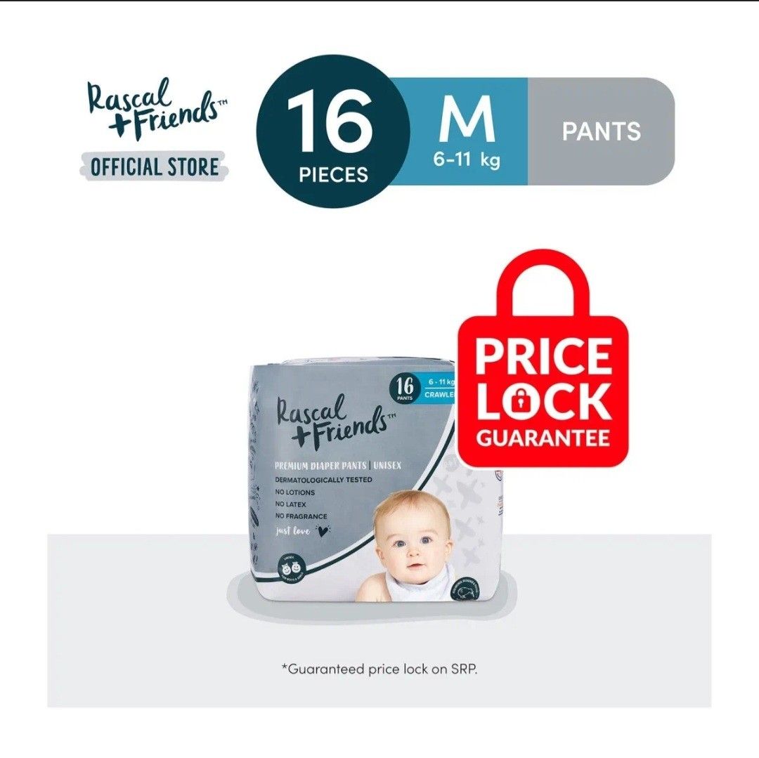 Rascal & Friends Pants Diapers (XXL) 120pcs, Babies & Kids