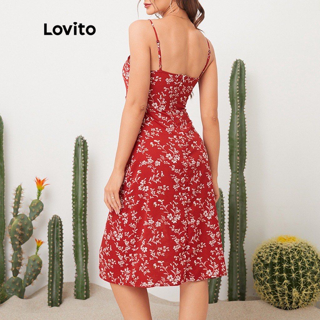 Red Floral Dress