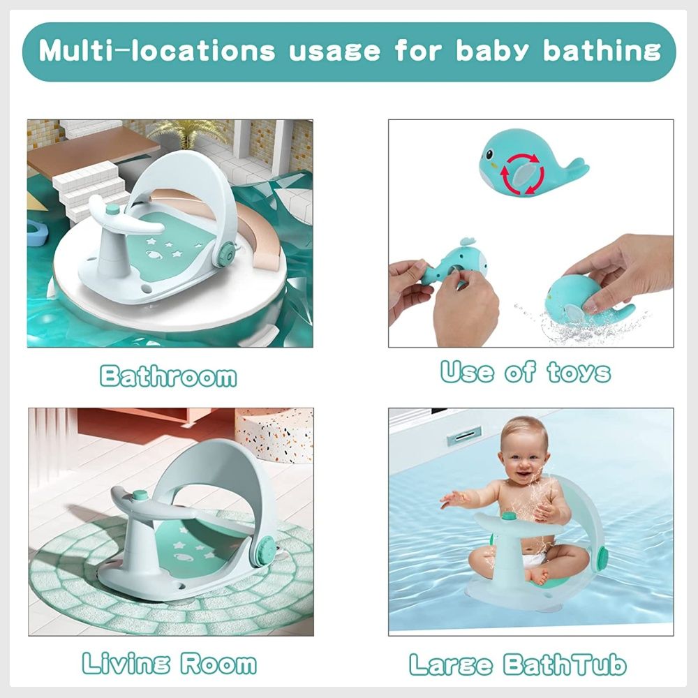 Baby bath seat support safety infant chair bathing newborn tub ring 2025