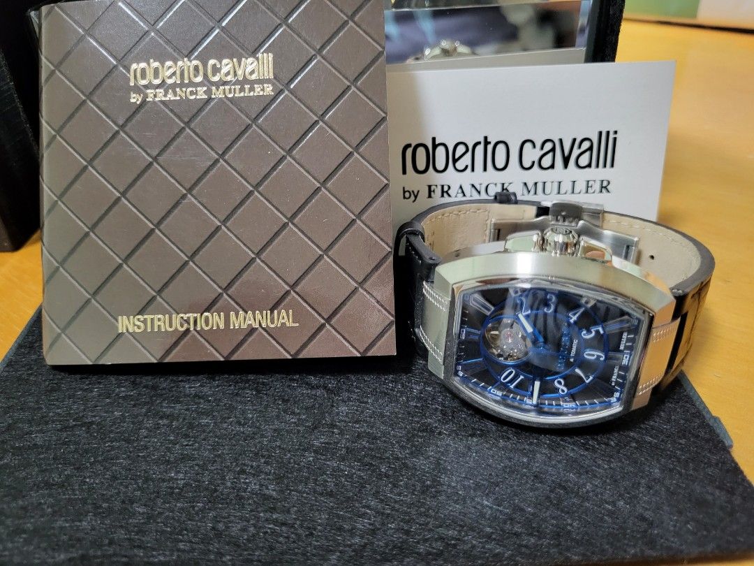 Roberto cavalli Franck muller Watch 手錶, 男裝, 手錶及配件, 手錶